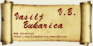 Vasilj Bukarica vizit kartica
